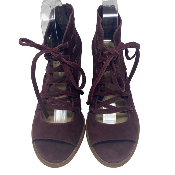 Vince Camuto Womens Tressa Lace Up Heel Booties Sandals - Size 7.5 - Picture 4 of 13